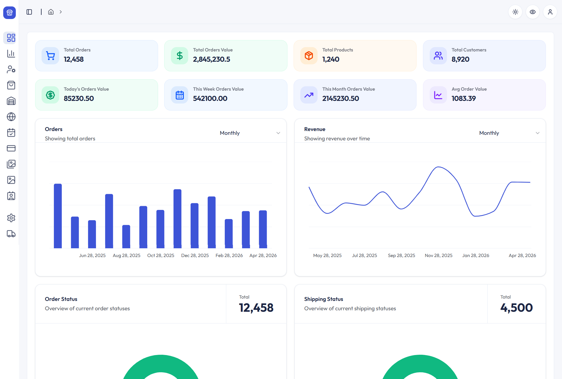 brmartbd.com — SaaS E-commerce Admin Dashboard screenshot